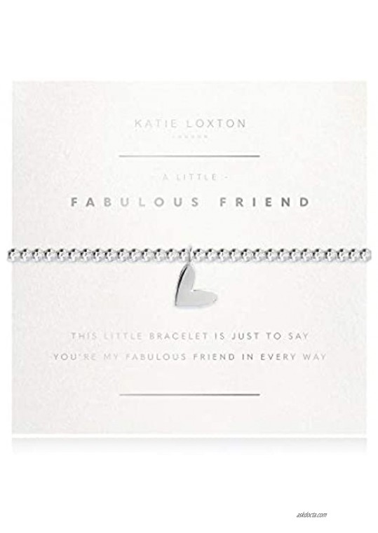 Katie Loxton a Little Family Womens Stretch Adjustable Band Fashion Faceted Charm Bracelet