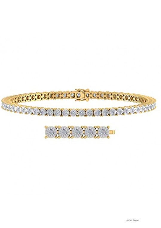 1 Carat Diamond Tennis Bracelet in 10K Gold (7.25 Inch)