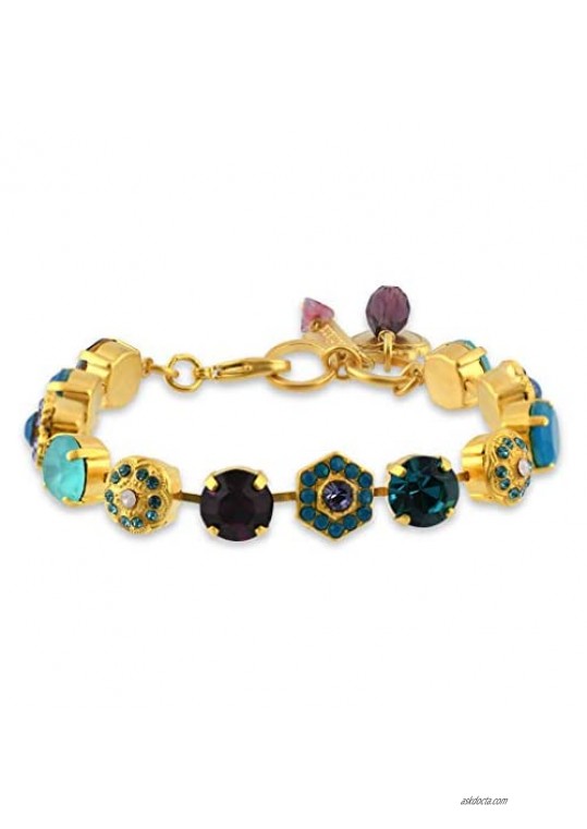 Mariana Jewelry Peacock Bracelet Gold Plated with Crystal Nature Collection MAR-B-4411 2139 YG