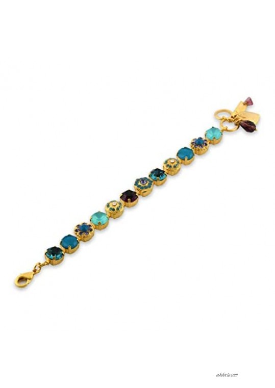 Mariana Jewelry Peacock Bracelet Gold Plated with Crystal Nature Collection MAR-B-4411 2139 YG
