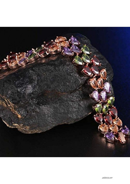 Milann Genuine Austrian Crystal Tennis Bracelets for Women