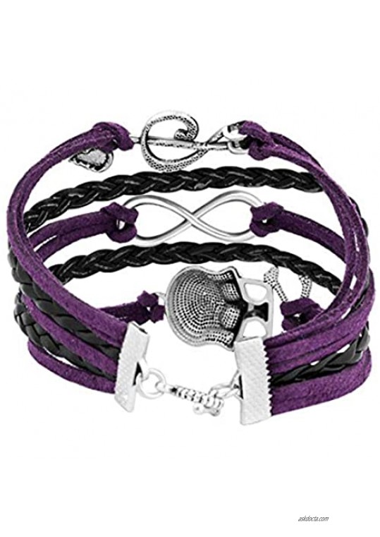 Infinite Memories Infinity Celtic Knot Rocker Skull Music Note Gypsy Boho Hippie Bohemian Leather Wrap Styel Charm Bracelets