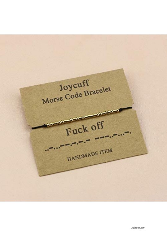 Joycuff See You in Heaven Morse Code Bracelets for Women Teen Girls Memorial Gifts Loss of Loved One Mom Dad Sympathy Jewelry Remembrance Bracelet