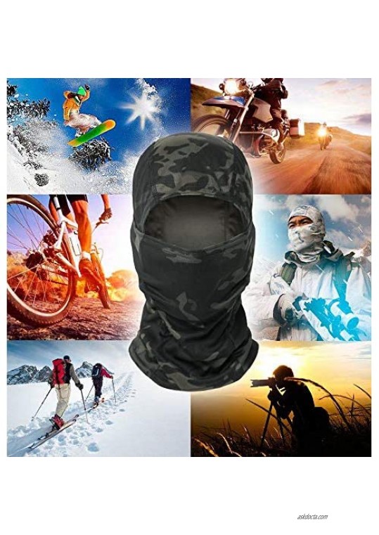Balaclava Camo Tactical Hood Full Face Mask Dust Wind Breathable Balaclava