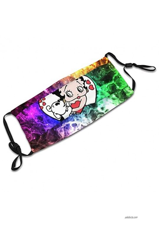 Cartoon Theme Face Cover Bandana Face Scarf Set Plus Replaceable Air Filters
