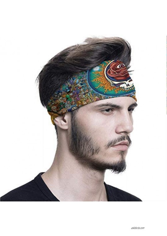 Flames Wolf Bandana Neck Gaiter Face Mask Reusable Washable Headbands Multi Balaclava for Men Women Outdoor Camping