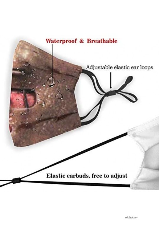 Fonma Hannibal Lecter Reusable Dust Face Cover Adjustable Earloops with Activated Carbon Filters Breathable Face Shield