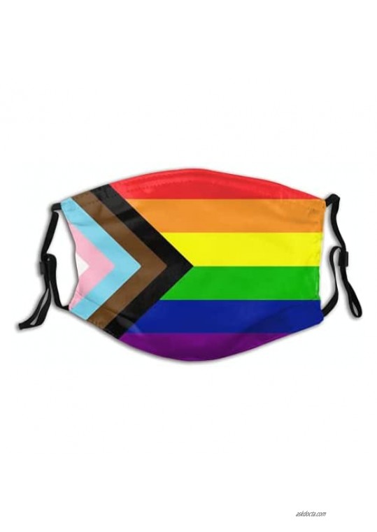 LGBT Mouth Cover Washable Face Bandanas Balaclava Reusable Fabric Scarf