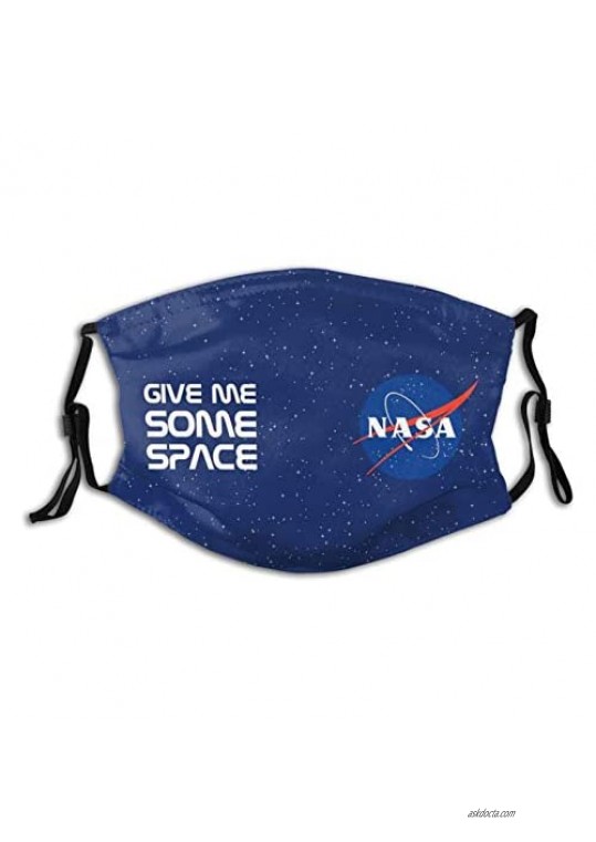 Space Nasa Face Mask 2021 Windproof Men'S Women'S Balaclava Dustproof Mouth Cover Adjustable Elastic Strap