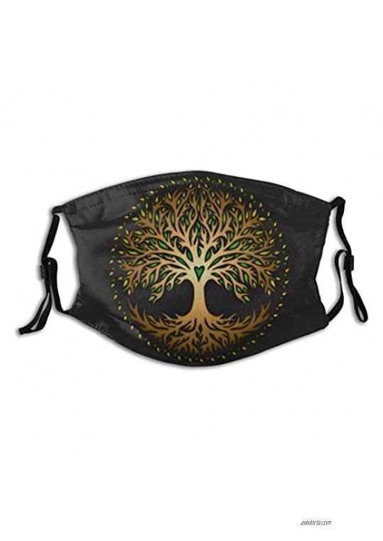 Tree of Life Face-Mask Reusable Comfortable Breathable Outdoor Dustproof for Men Women