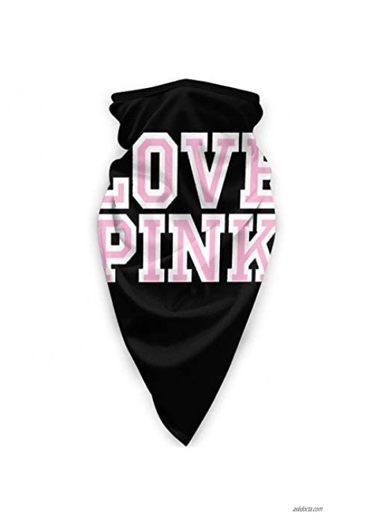 Victoria Secret Love Pink Unisex Windproof Outdoor Face Mouth Mask Balaclava Mask Sports Mask