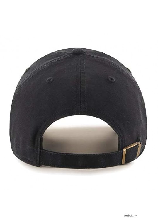 '47 Brand Colorado Rockies McLean Clean Up Cooperstown Vintage Logo Adjustable Cap Coop Black Hat
