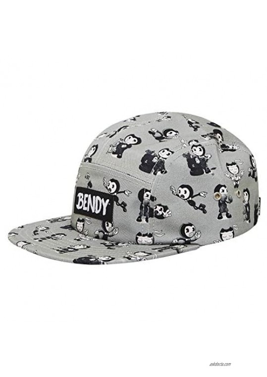 Bendy and the Ink Machine Hat - Black and White Bendy Hat - Bendy Snapback Hats (All Over)