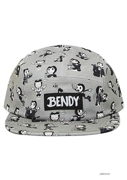 Bendy and the Ink Machine Hat - Black and White Bendy Hat - Bendy Snapback Hats (All Over)