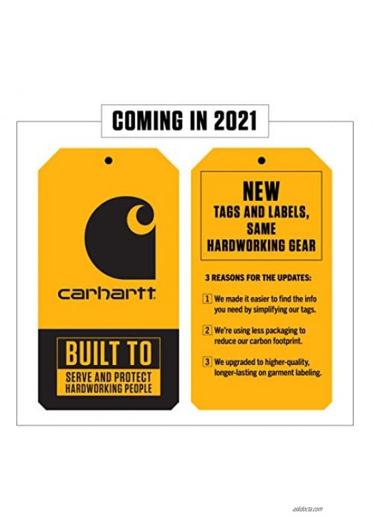 Carhartt Men's Canvas Block Logo Graphic Cap