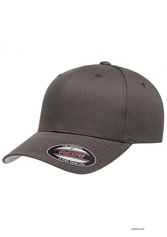 Flexfit Cotton Twill Fitted Cap Grey Large/X-Large
