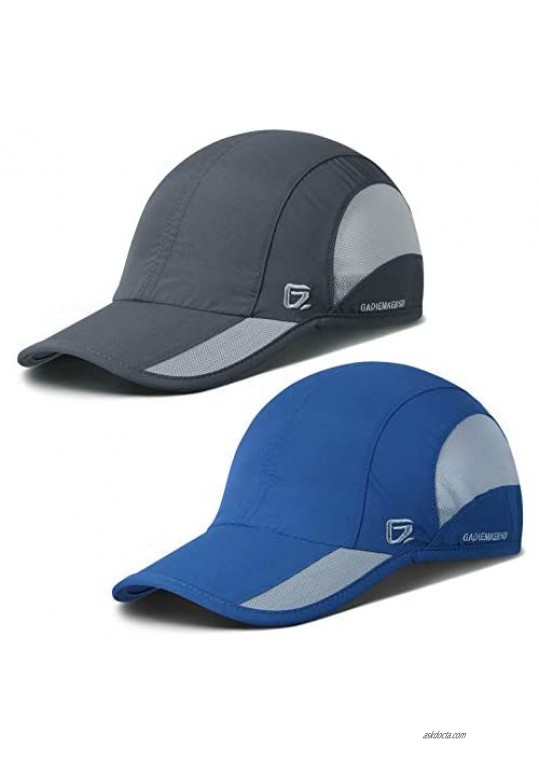 GADIEMKENSD UPF50+ Men's Outdoor Cap Unstructured Sports Hat 2 Pack