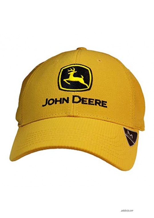 John Deere Memory Fit - Con Yellow Cap-Yellow-Os