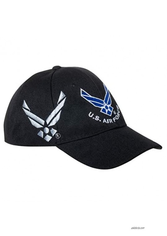 Officially Licensed United States Air Force Logo Embroidered Black Baseball Cap