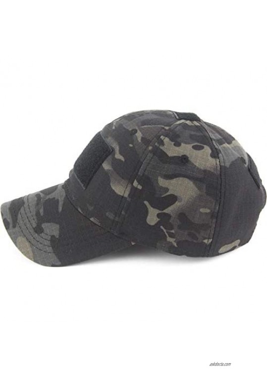 REDSHARKS Snake Camouflage Camo Baseball Cap with American Flag USA Tactical Operator Army Military Hat for Shooting Hunting