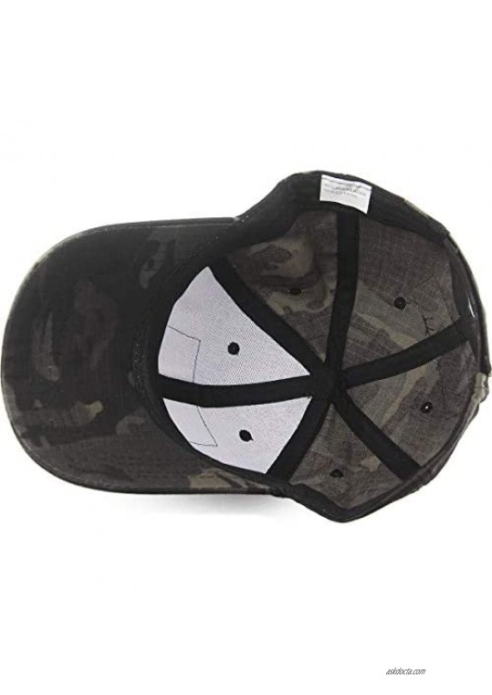 REDSHARKS Snake Camouflage Camo Baseball Cap with American Flag USA Tactical Operator Army Military Hat for Shooting Hunting