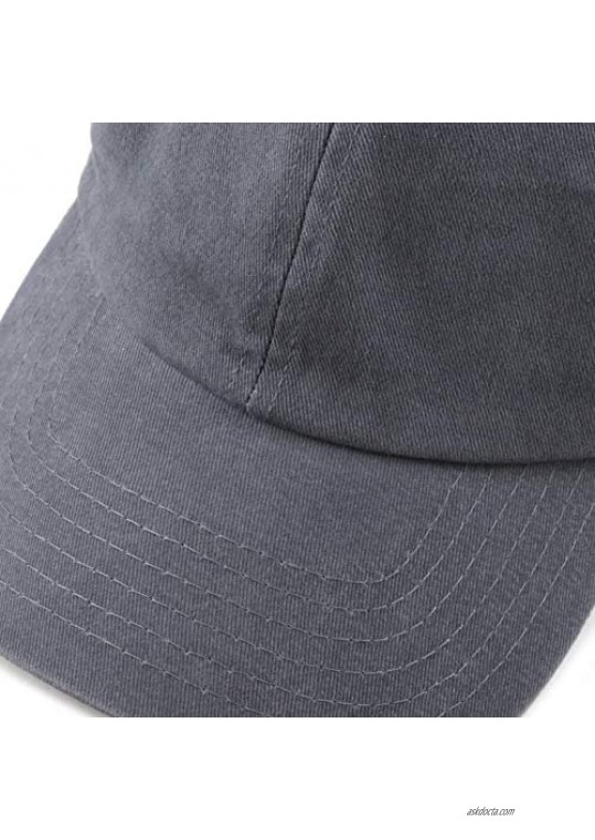 The Hat Depot Baseball Cap Dad Hats 100% Soft Brushed Cotton Unstructured Solid Low-Profile