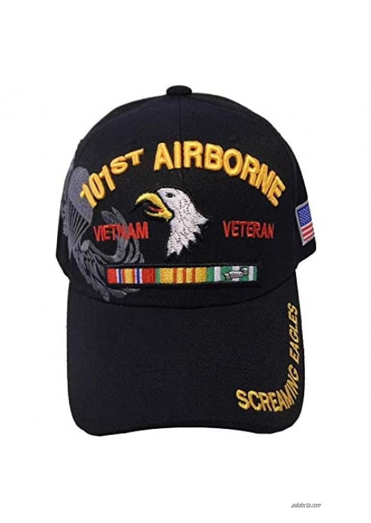 US Warriors Army 82nd 101st Airborne Division Veterans Hat Officially Licensed Military Cap