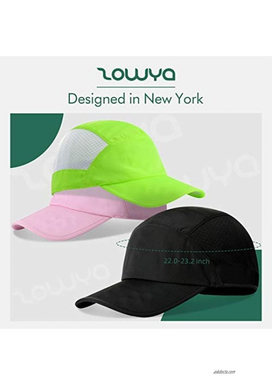 ZOWYA Breathable Sport Cap for Men & Women Summer Running Hat Adjustable Mesh Baseball Cap 1 Pack