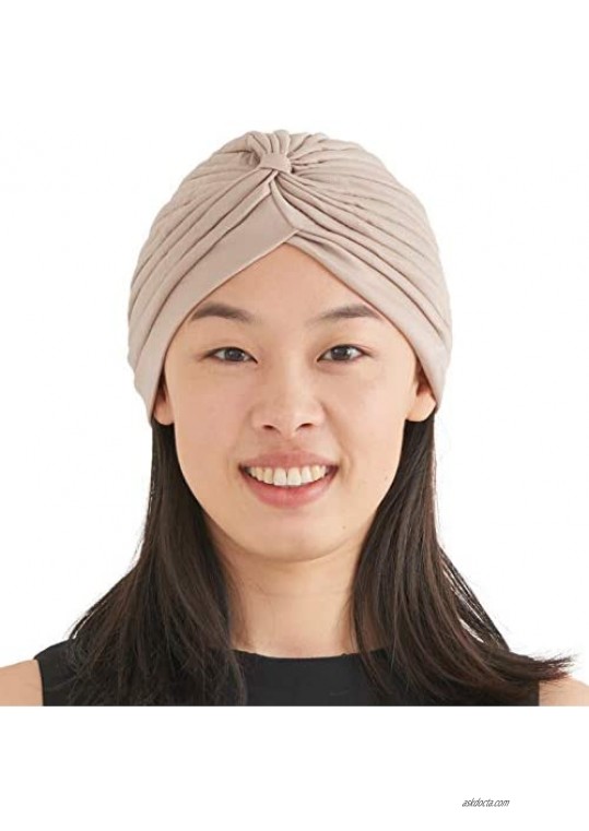 CHARM Fashion Fortune Teller Turban - Twist Vintage Head Wrap Turban Costume Chemo Hat