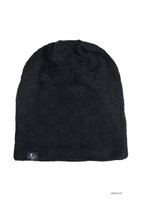 Ruphedy Men's Oversized Slouchy Beanie Knit Long Baggy Skull Cap Winter Hat N010