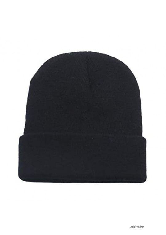 UIEGAR Beanie Hat for Men Women Cuffed Winter Hats Knit Soft Warm Skull Cap