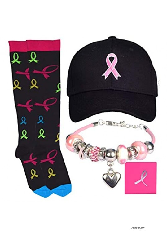 Breast Cancer Gifts for Women  Breast Cancer Awareness Gifts  Breast Cancer Awareness  Breast Cancer Survivor Gifts for Women  Breast Cancer Socks  Breast Cancer Bracelets  Breast Cancer Awareness Cap