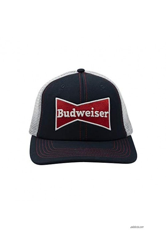 Budweiser Basic Beer Snapback Trucker Cap Blue/White