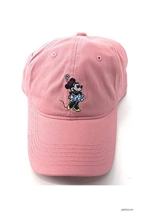 Disney Adult Minnie Mouse Pink Baseball Cap Hat