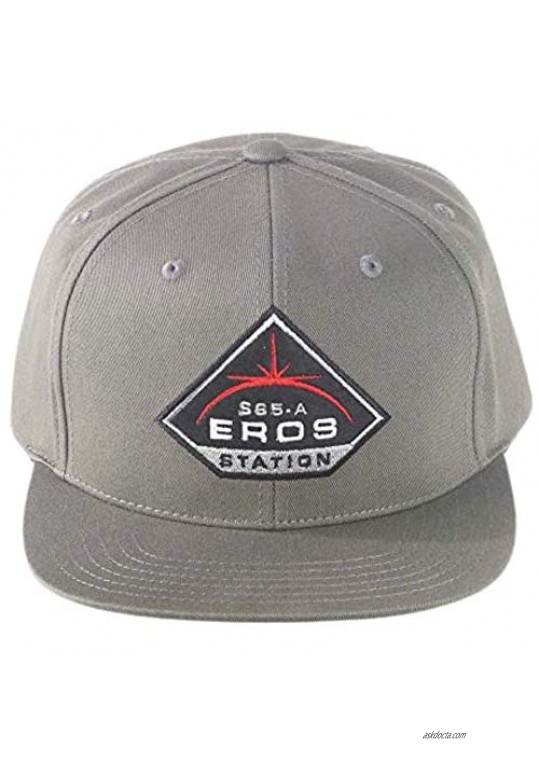Expanse Studios EROS Flat Brim Snapback Hat Black Grey One Size