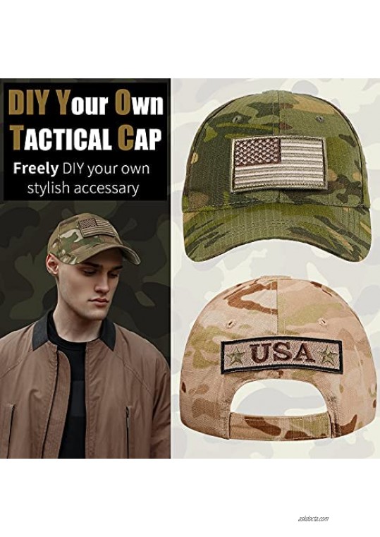 Hestya Military Patch Hat Tactical Army Hat Adjustable Camo Operator Cap Baseball Cap for Men Women Outdoor