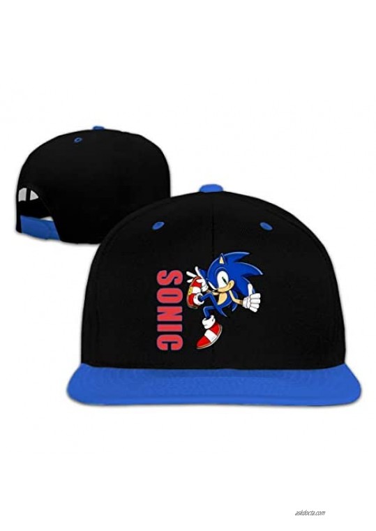 Hsanfwnzl Sonic Kids Hip-Hop Hats Kid/Youth Adjustable Baseball Cap Outdoor Trucker Cap Blue