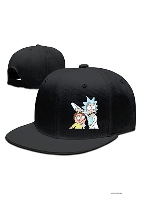 jinbaolong Unisex Snapback Baseball Cap Peaked Hat Adjustable Flat Brim Hip Hop Cap