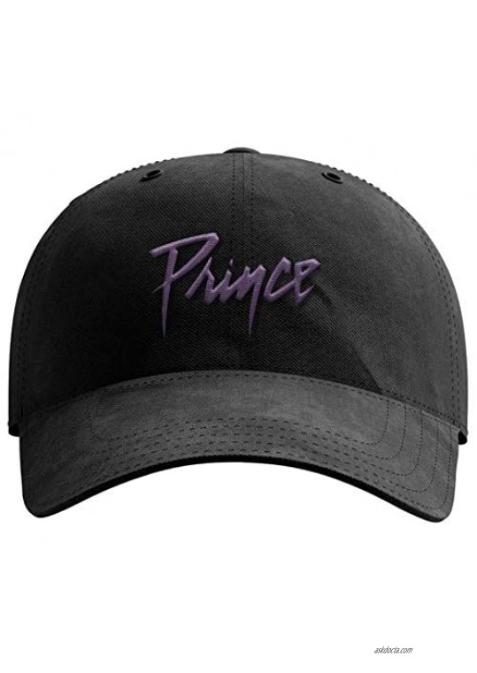 Prince Official Logo Black Baseball Hat One Size