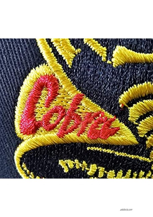 TILLIEE Cobra Kai Unisex Cotton 3D Adjustable Exquisite Embroidery Baseball Hats Black