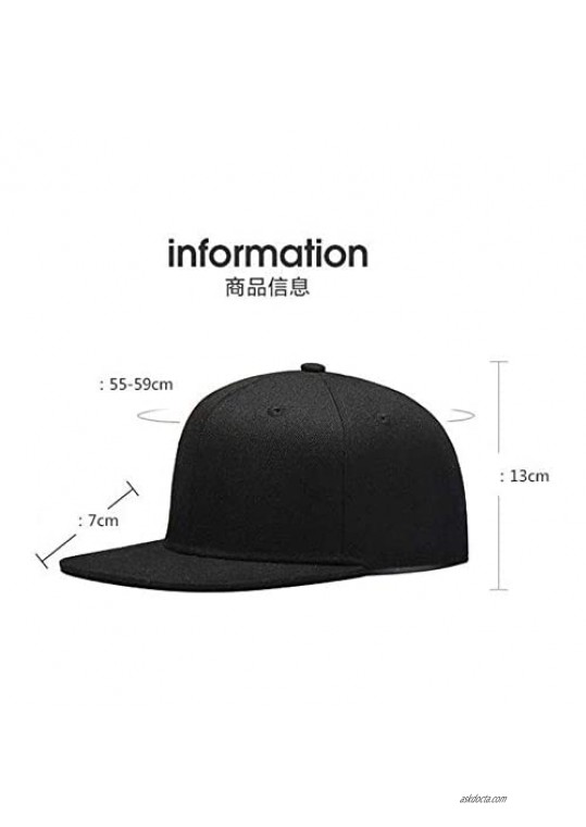 ZYLdiy Adjustable Flat Bill Baseball Hat Bitcoin Snapback Hat Hip-Hop Flat Bill Caps for Men Women