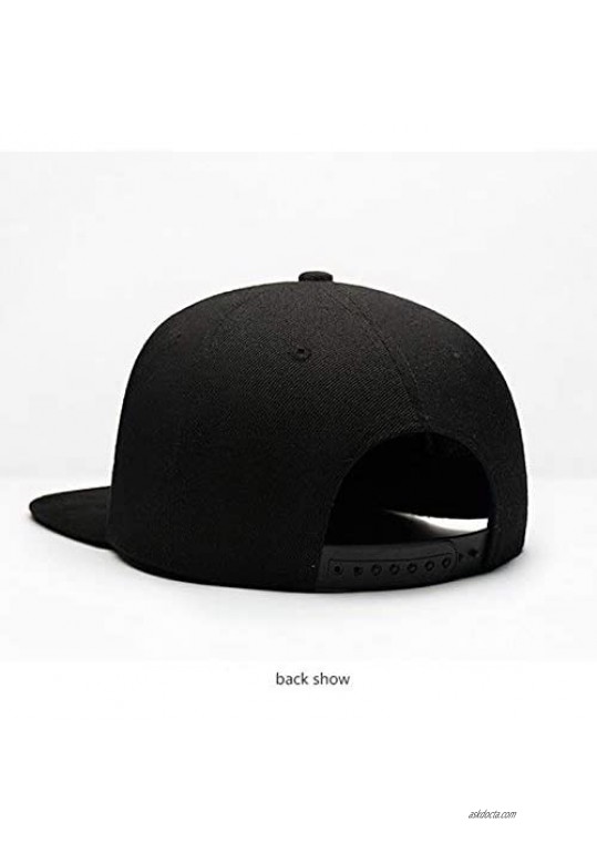 ZYLdiy Adjustable Flat Bill Baseball Hat Bitcoin Snapback Hat Hip-Hop Flat Bill Caps for Men Women