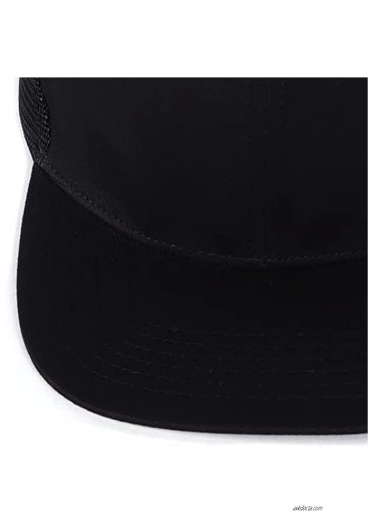 Zylioo XXL Oversize Snapback Trucker Hat Cap Flatbill Baseball Mesh Hat for Big Heads Blank Structured Summer Cap