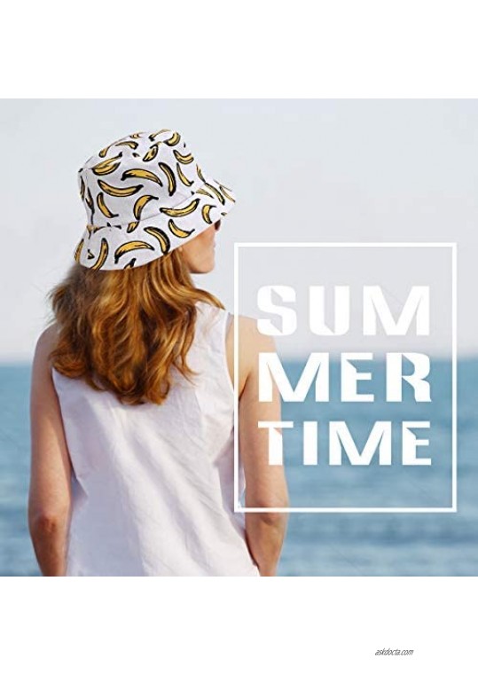 A&R Bucket Hat for Women Men Reversible Aesthetic Fisherman Hat Summer Cap