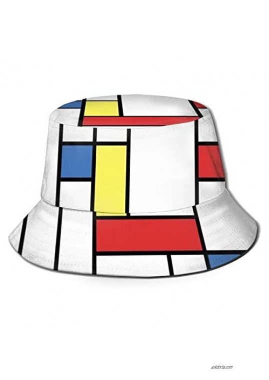 Bucket Hat Fisherman Outdoor Cap Double-Side-Wear Reversible Printed Packable Unisex Cap Best Gift