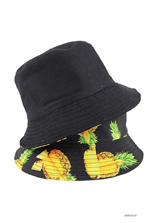 Bucket Hat Tie Dye Printed Portable Foldable Travel Beach Sun Hat Outdoor Fisherman Cap