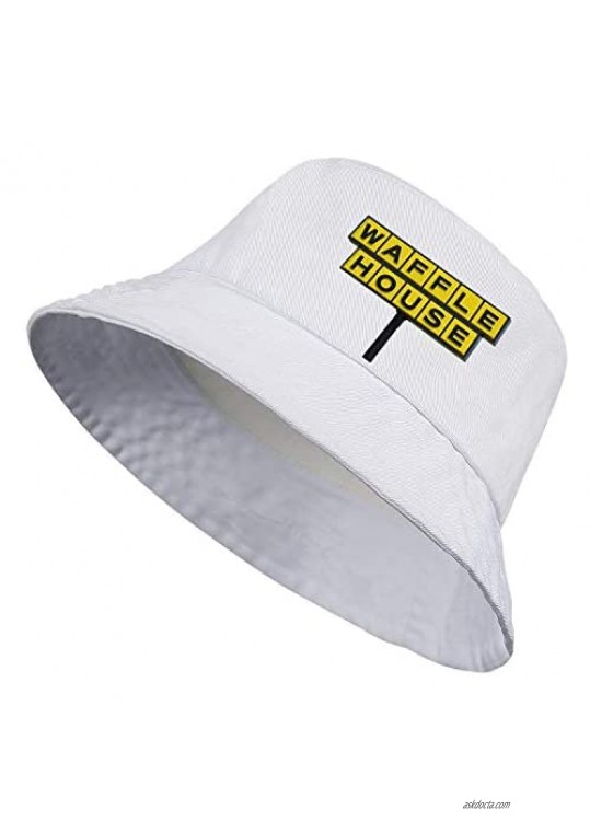 Bucket Hat Waffle-House-Sign- Fishing Hat Packable Beach Sun Hat for Travel