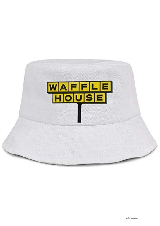 Bucket Hat Waffle-House-Sign- Fishing Hat Packable Beach Sun Hat for Travel