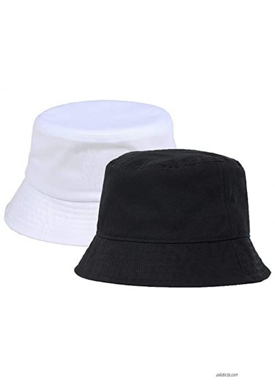 Cotton-Bucket Solid-Hat for Women Sun Protection-Foldable Fisherman Hat for Men