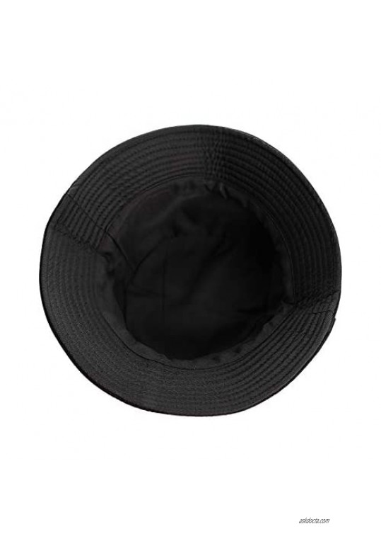 Cotton-Bucket Sun-Hat Solid Packable - Unisex Summer Beach Fisherman Hat Foldable